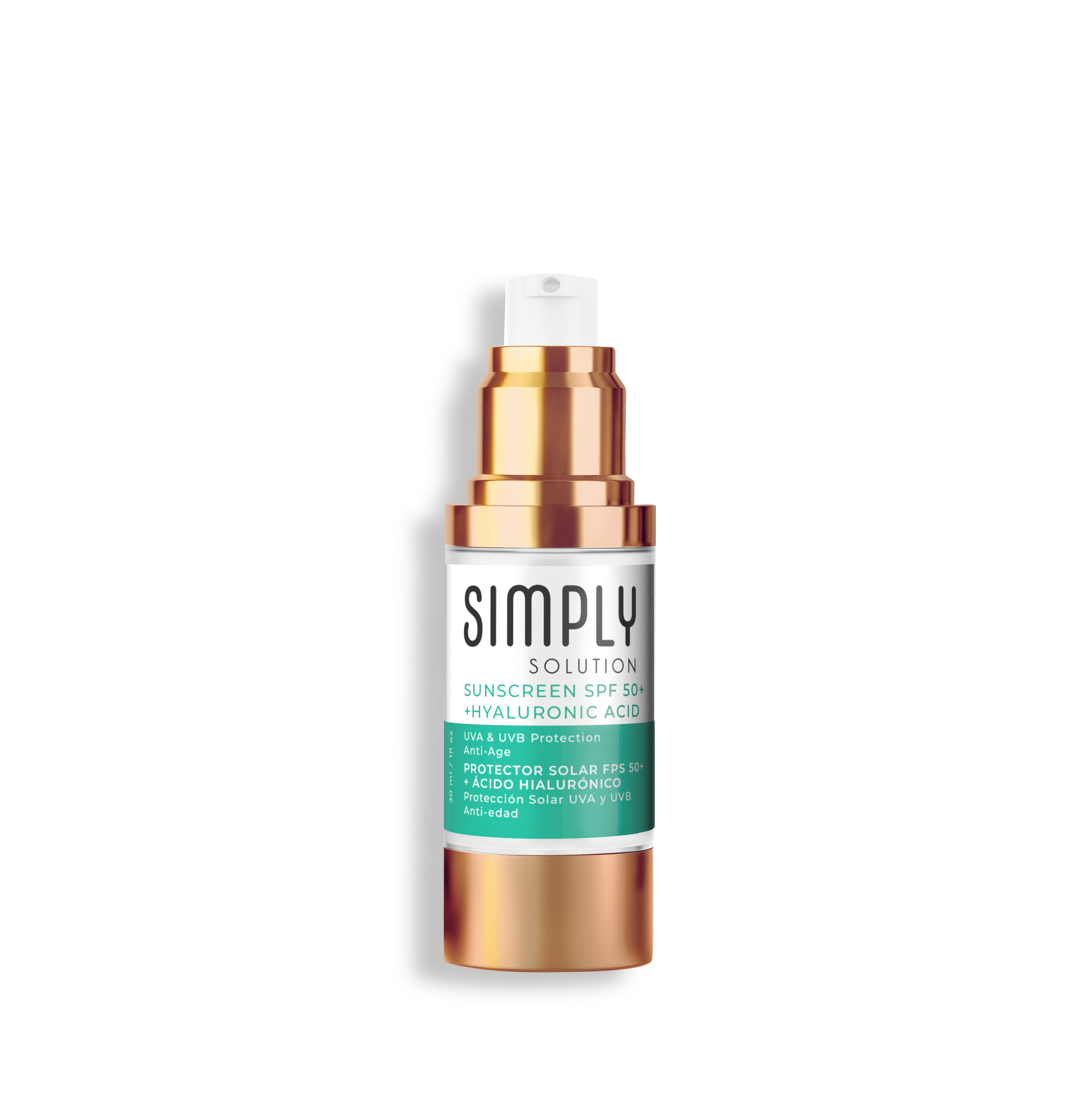 Simply Solution Protector Solar SPF 50+ + Ácido Hialurónico